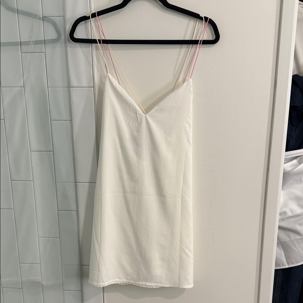 Superdown White Slip Dress